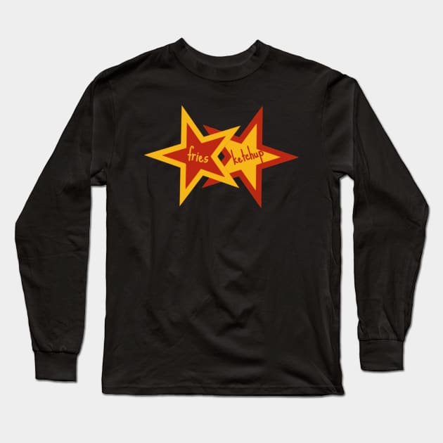 Fries and Ketchup Long Sleeve T-Shirt by radiogalaxy